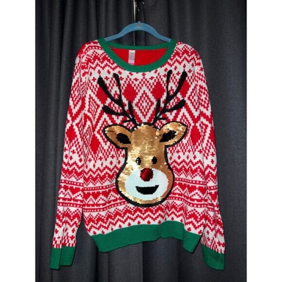 Ugly Christmas Sweater Xmas Size XL - Picture 1 of 3